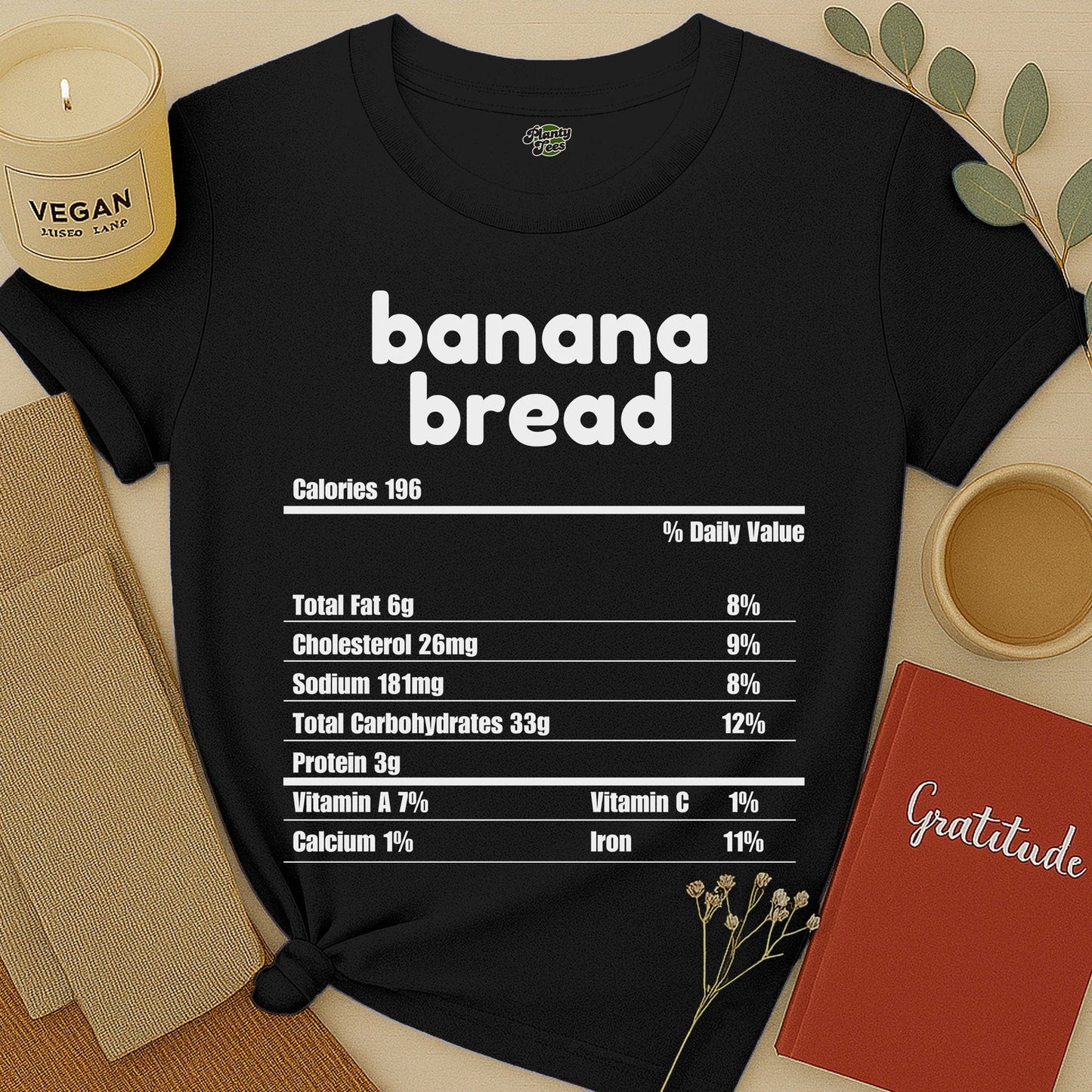 Banana Bread Nutrition Facts T-Shirt