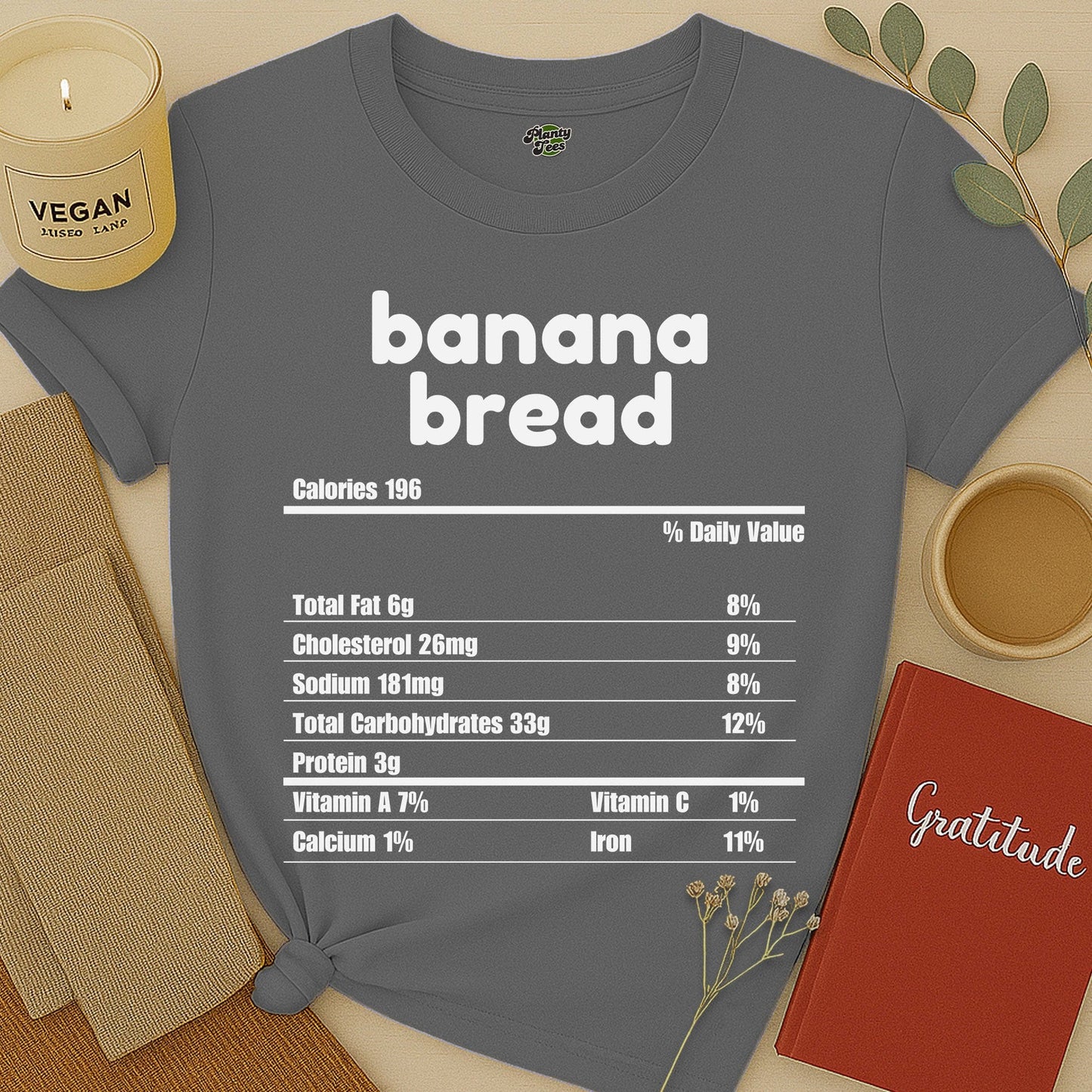 Banana Bread Nutrition Facts T-Shirt