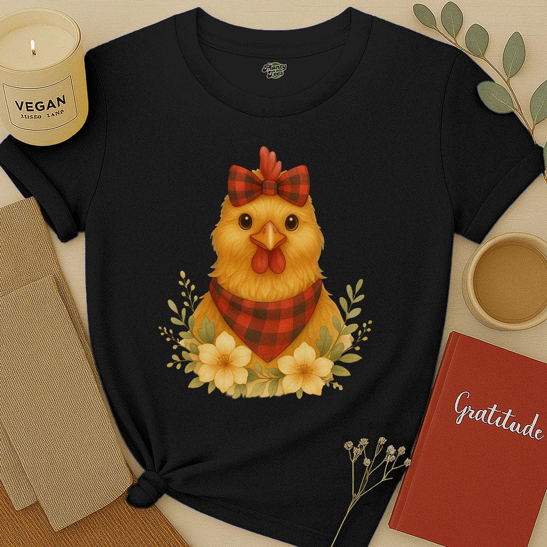 Chicken with Bow T-Shirt