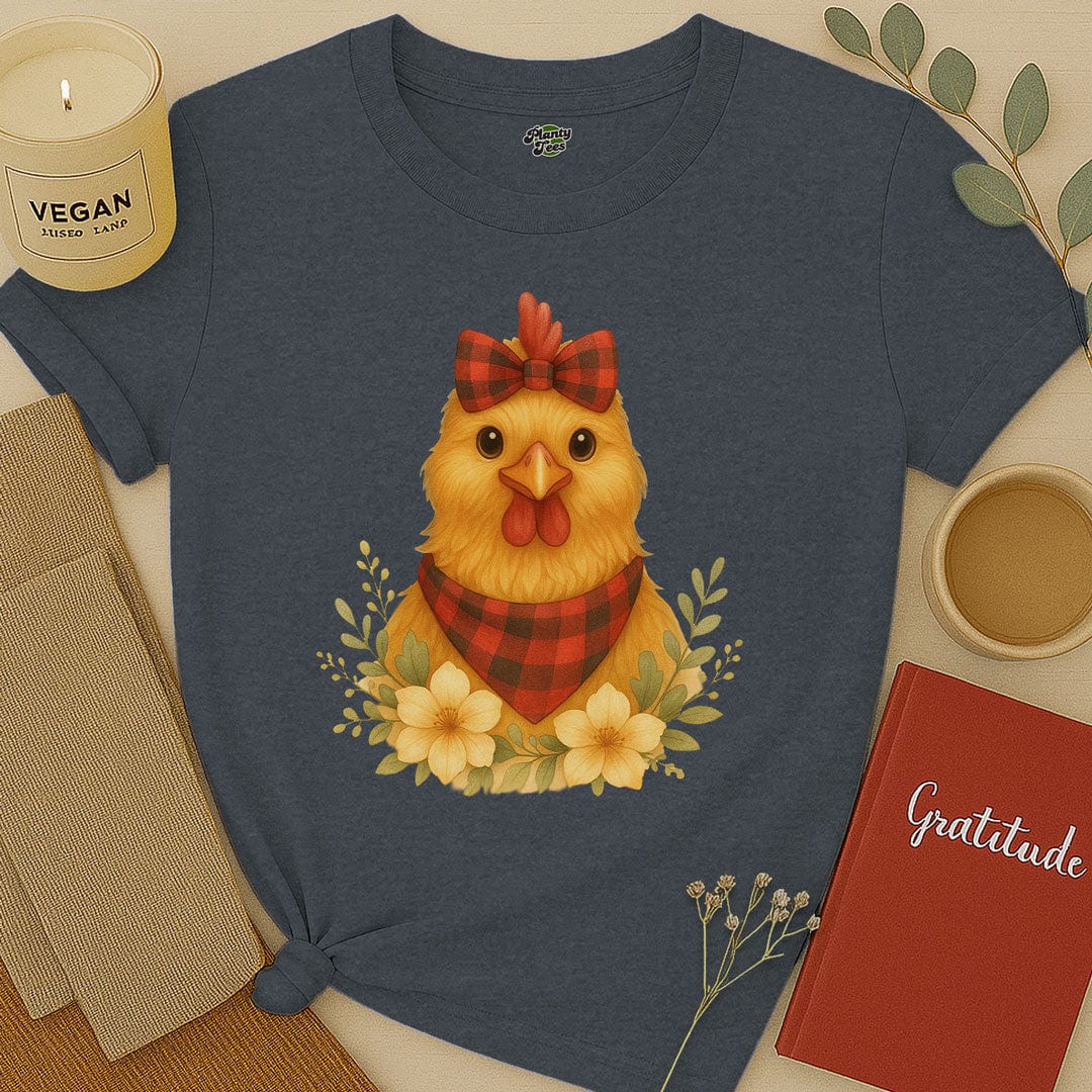Chicken with Bow T-Shirt