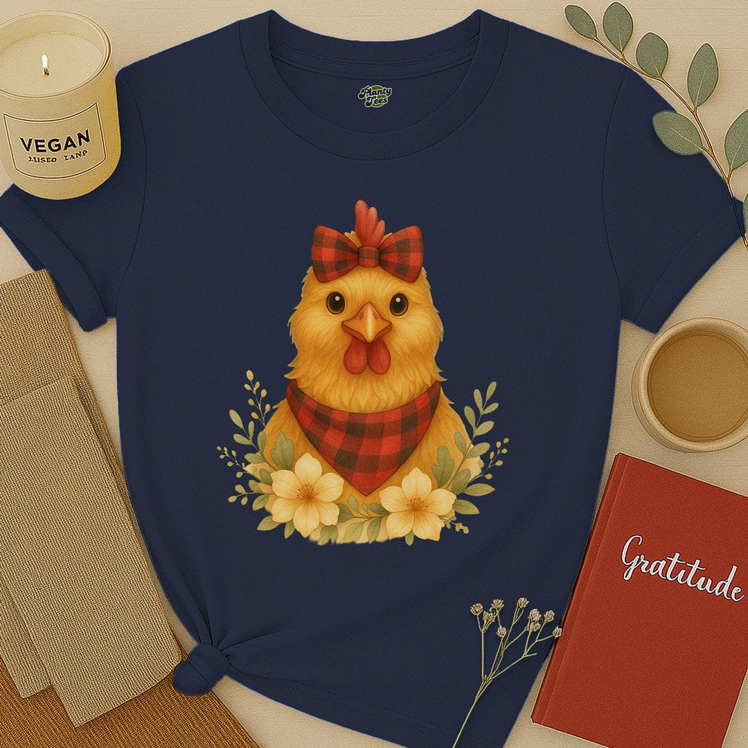 Chicken with Bow T-Shirt