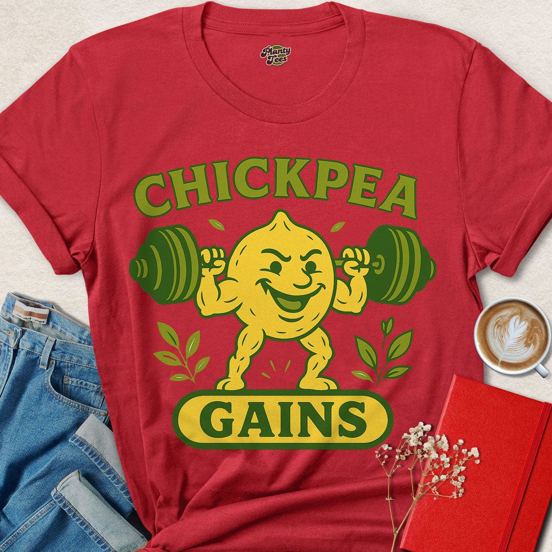 Chickpea Gains Weightlifter T-Shirt