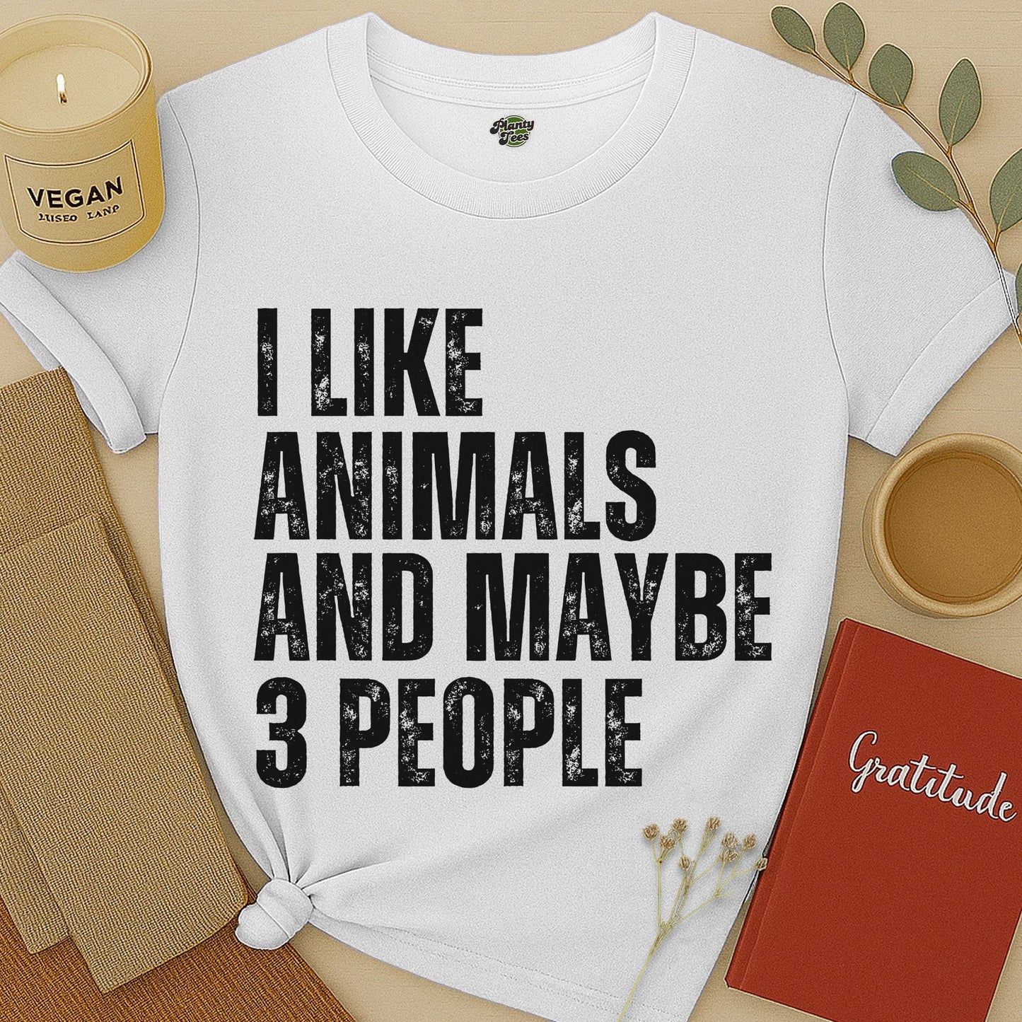 I Like Animals and Maybe 3 People T-Shirt