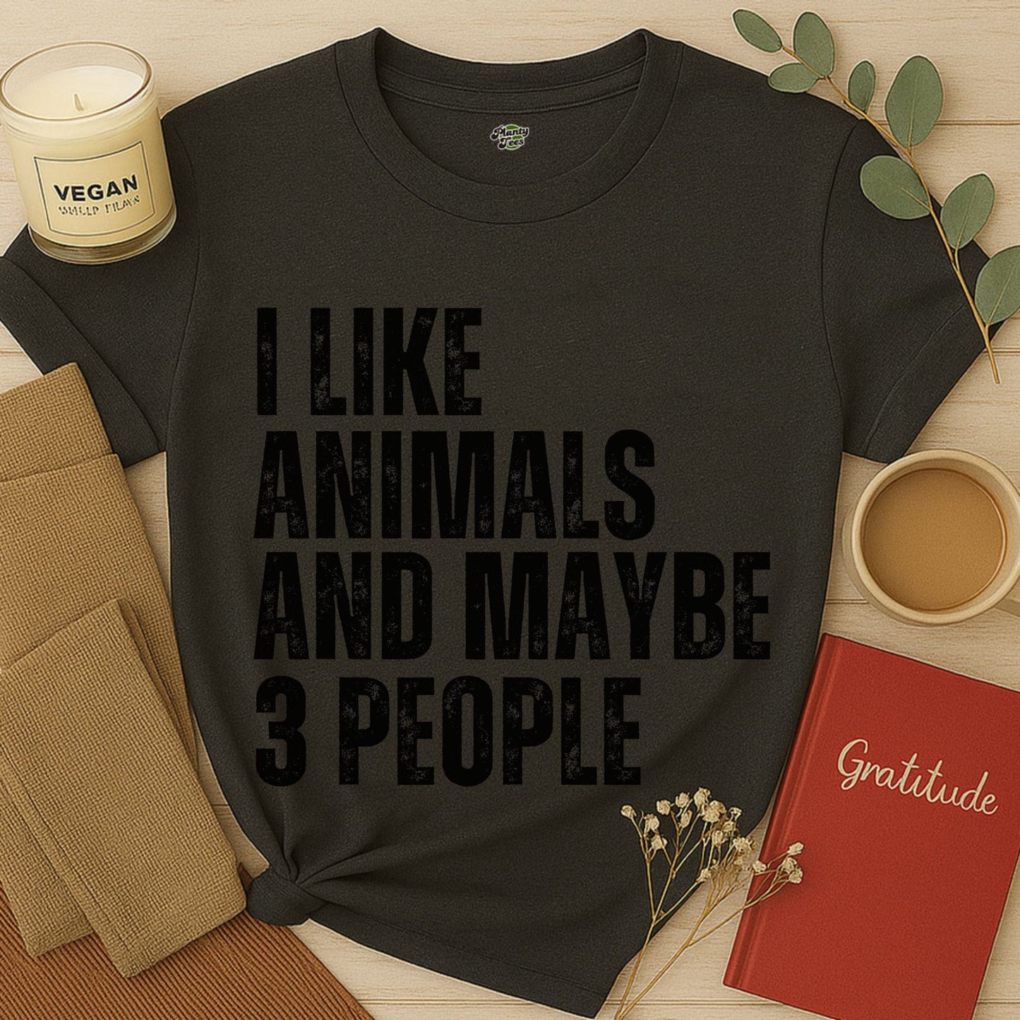 I Like Animals and Maybe 3 People T-Shirt