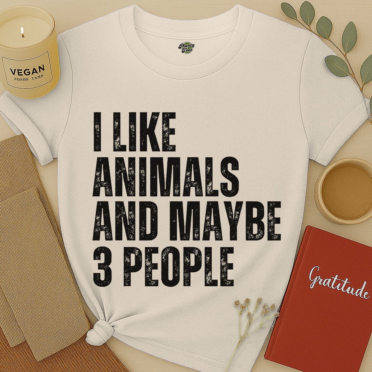 I Like Animals and Maybe 3 People T-Shirt