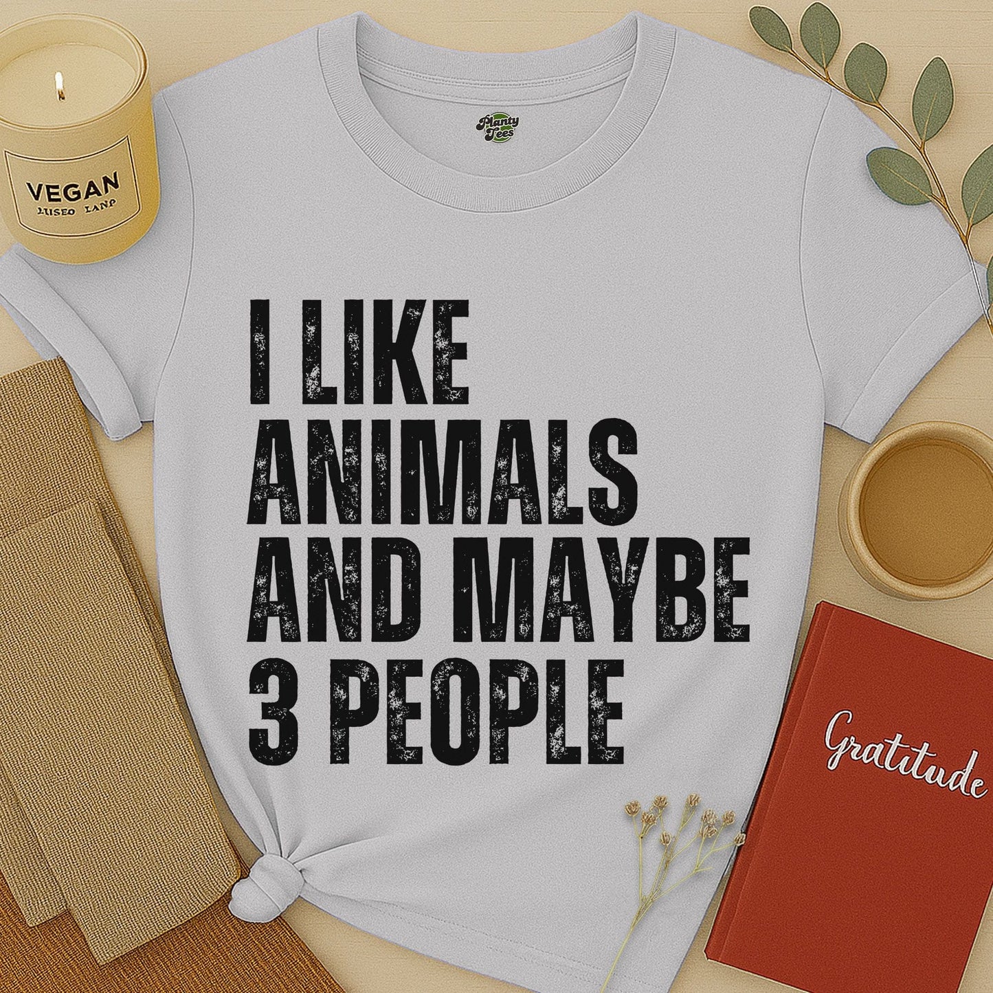 I Like Animals and Maybe 3 People T-Shirt