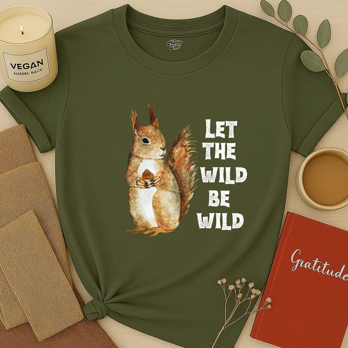 Let the Wild Be Wild, Squirrel, T-Shirt