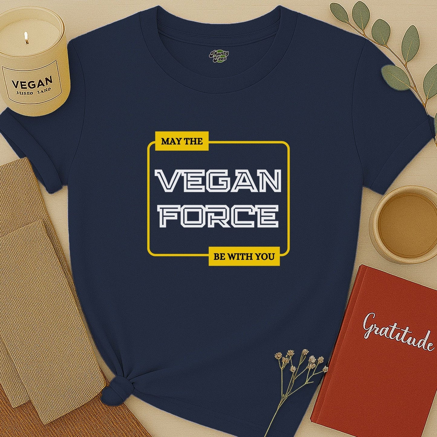 May The Vegan Force With You T-Shirt