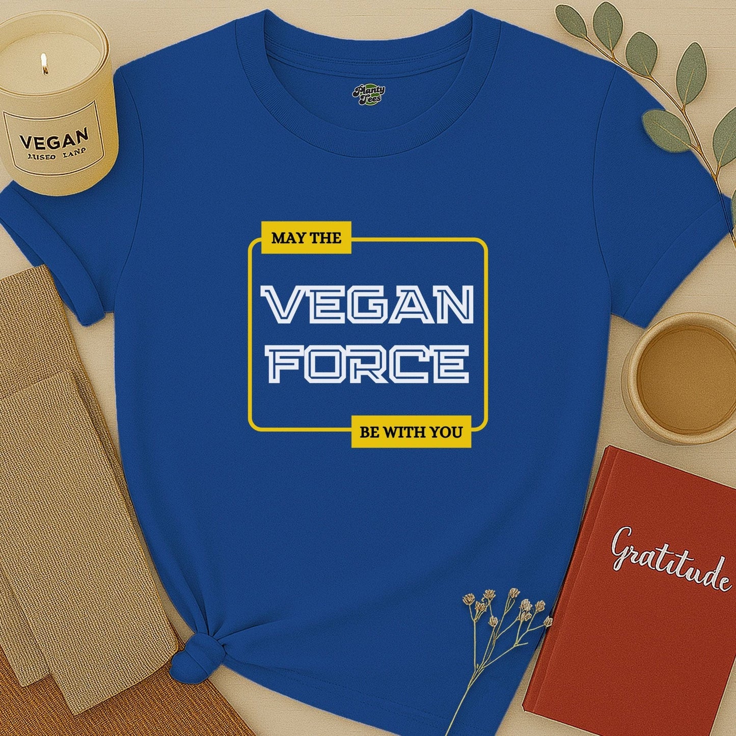 May The Vegan Force With You T-Shirt