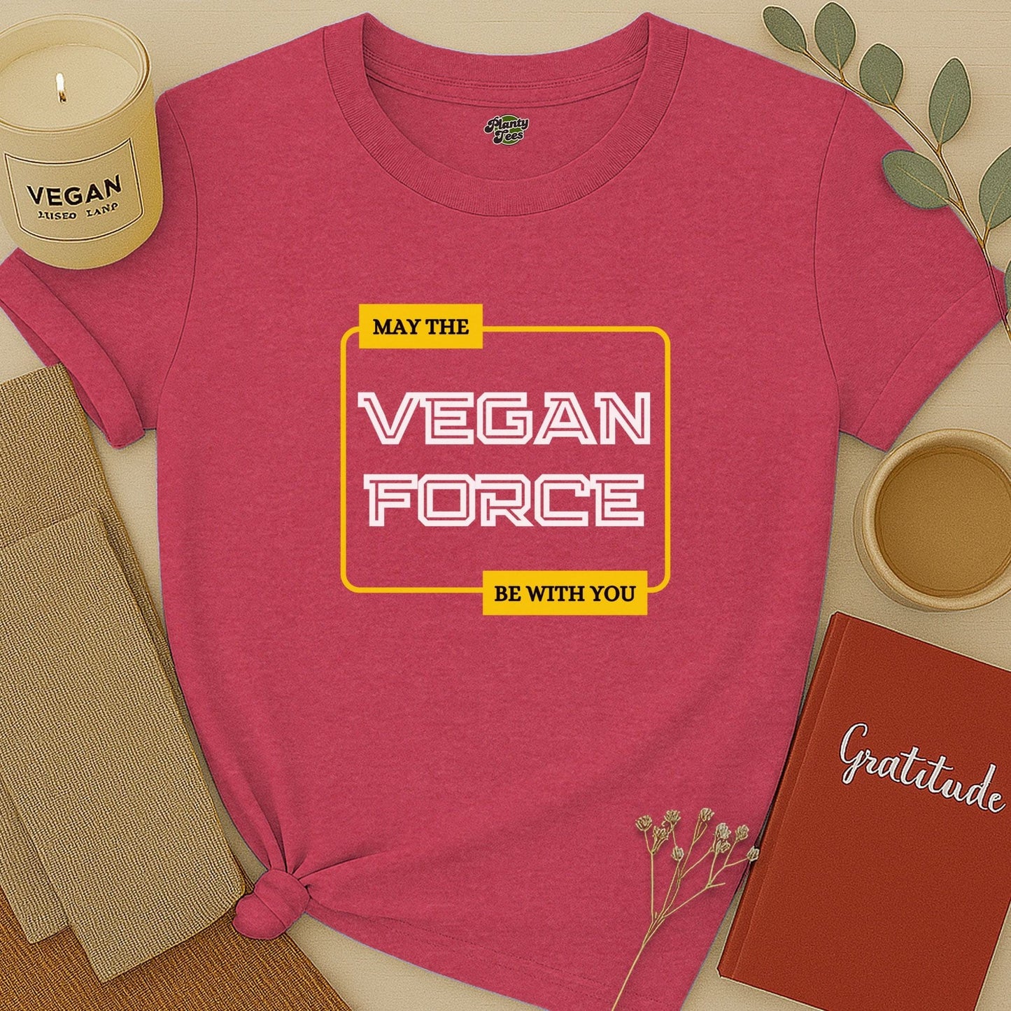 May The Vegan Force With You T-Shirt