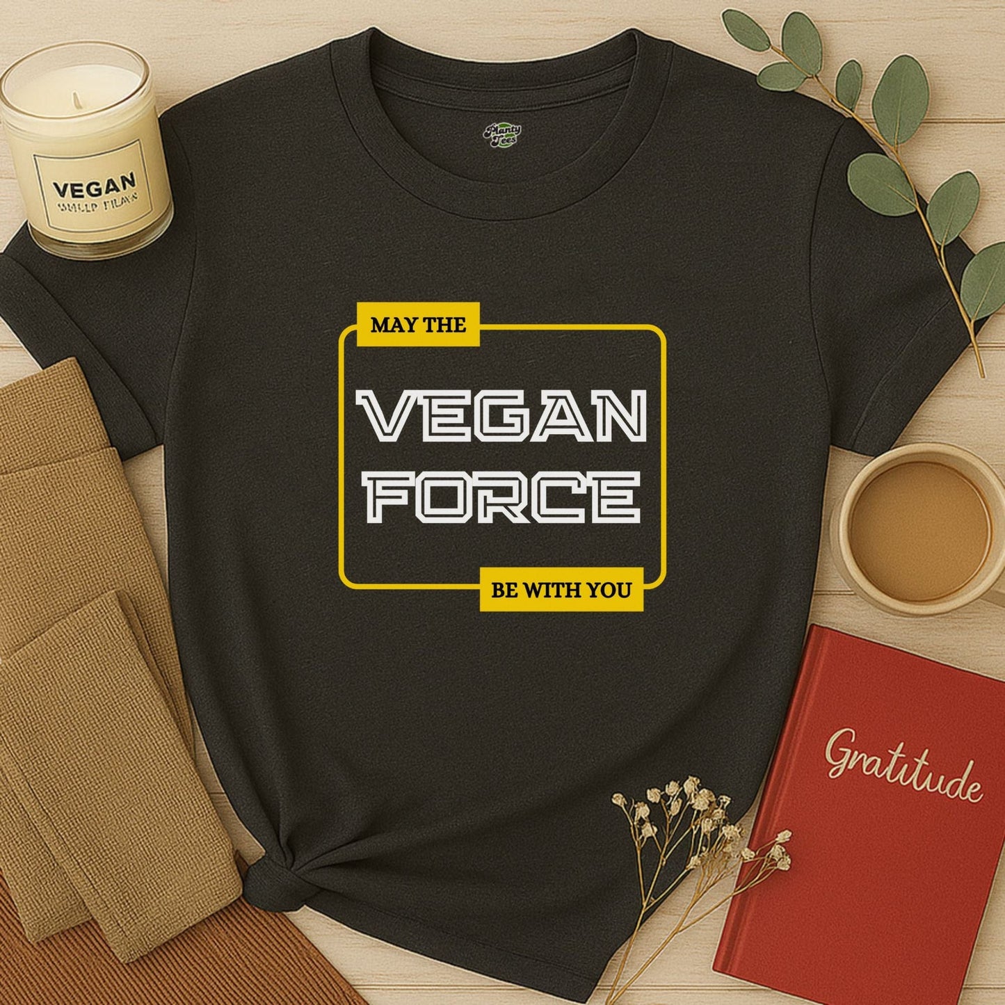May The Vegan Force With You T-Shirt