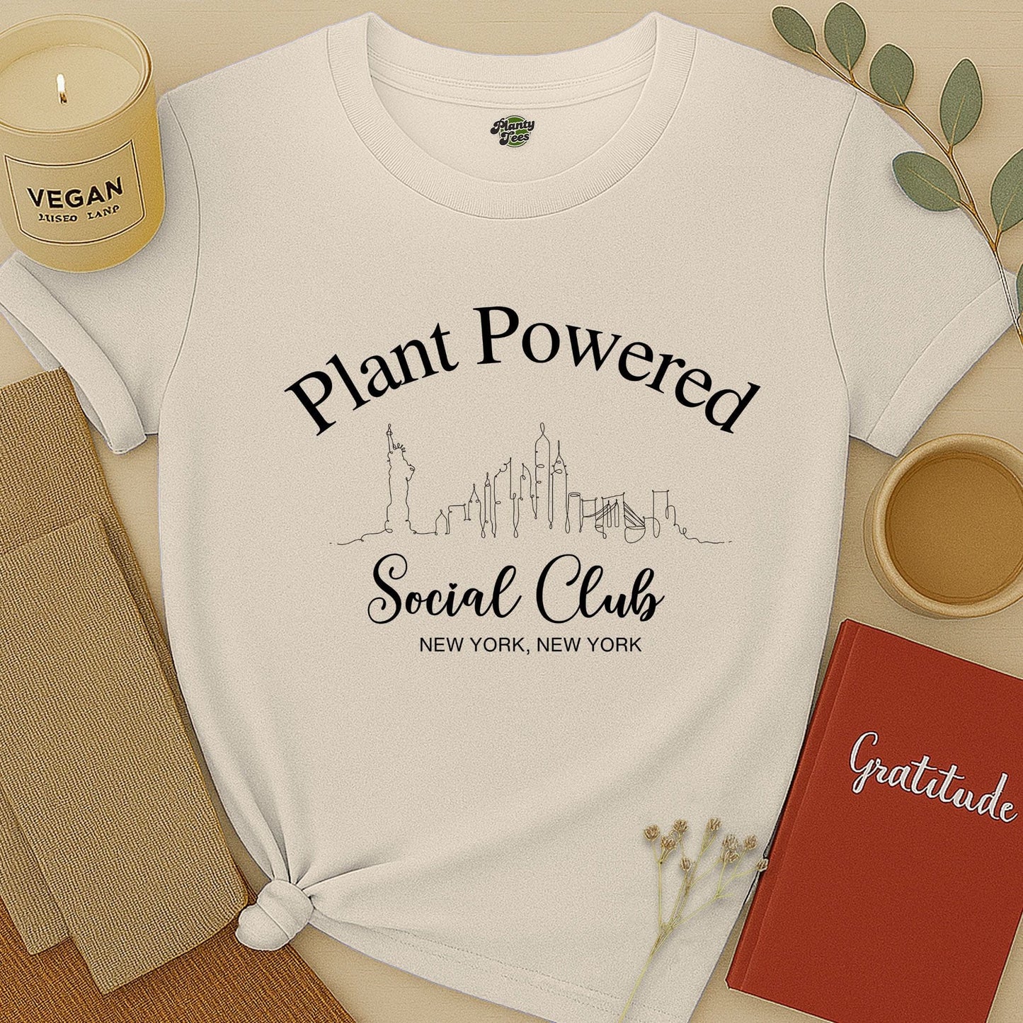 Plant Powered Social Club, NY, T-Shirt