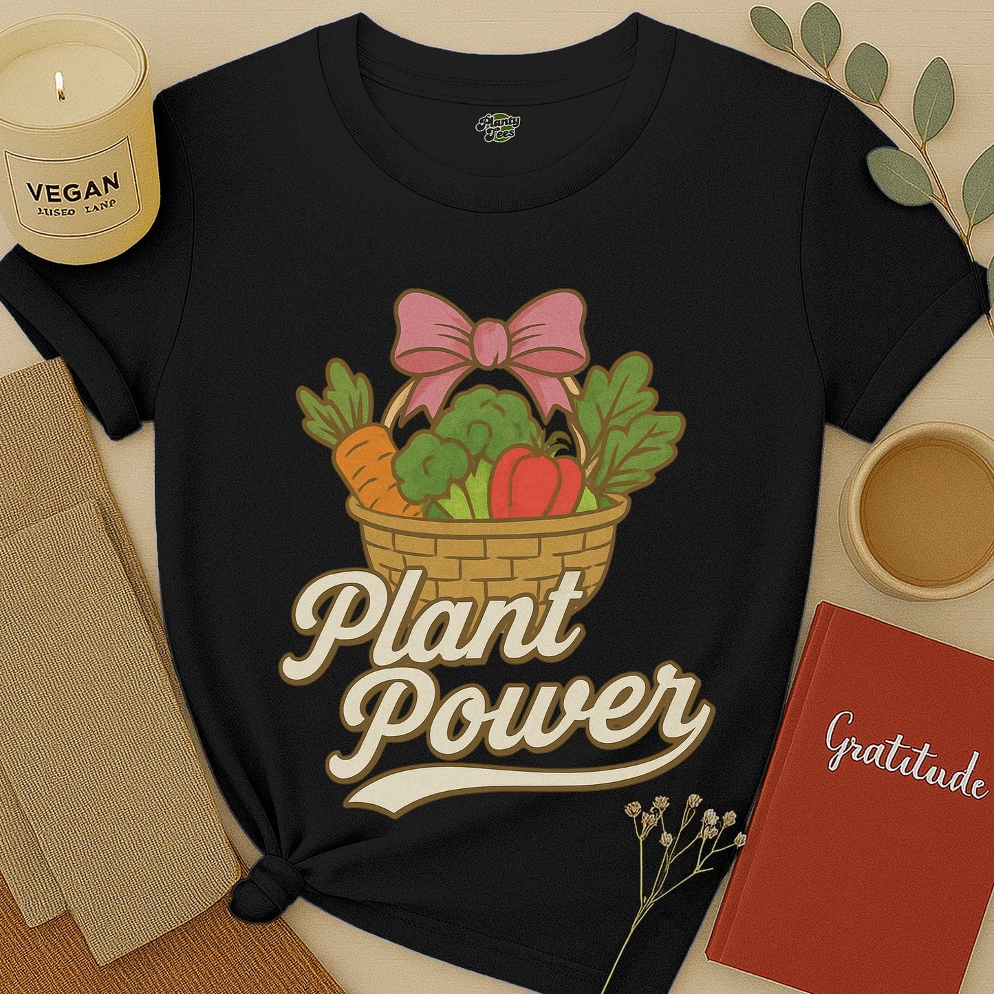 Plant Power with Veggie Basket T-Shirt