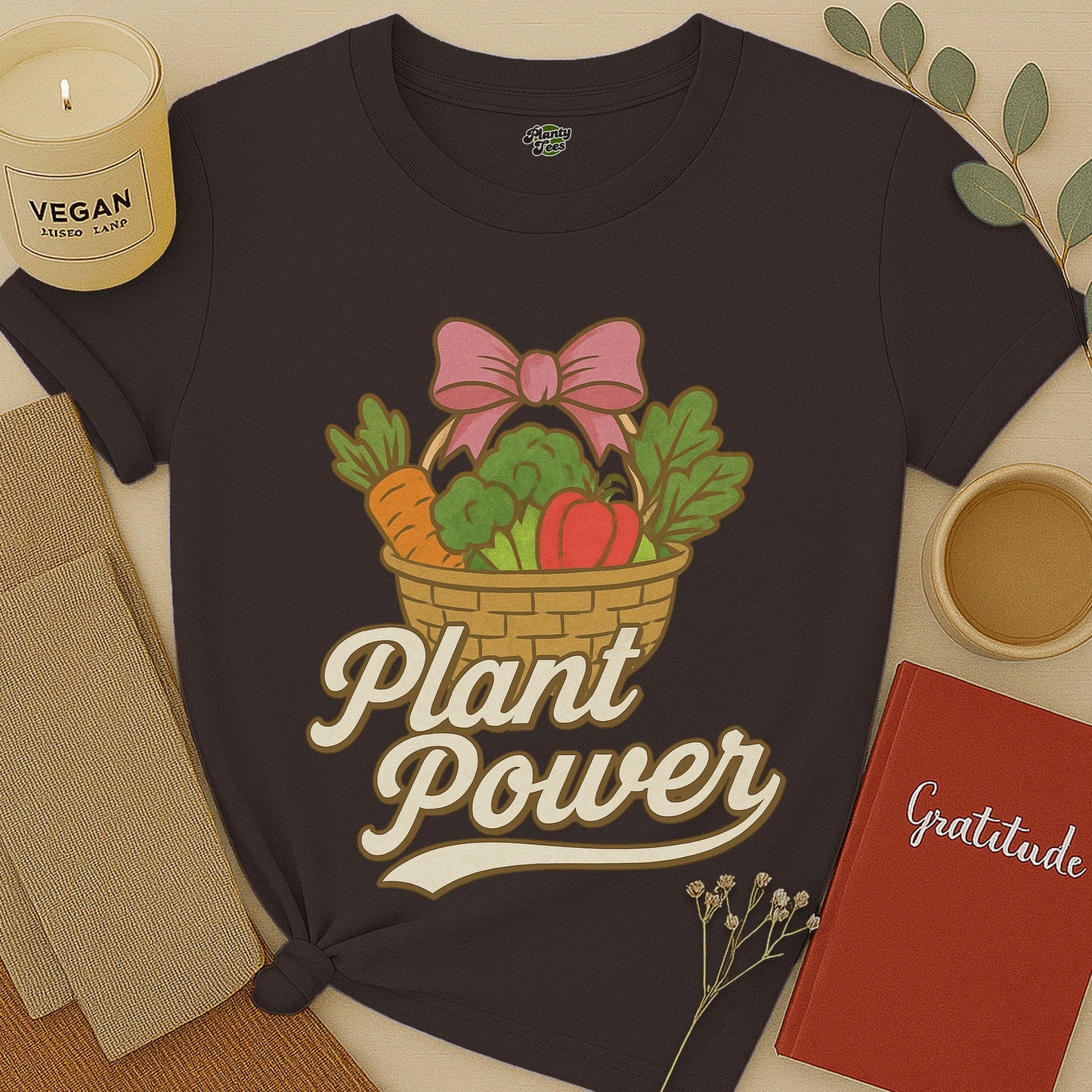 Plant Power with Veggie Basket T-Shirt