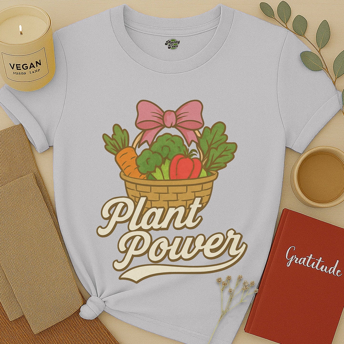 Plant Power with Veggie Basket T-Shirt