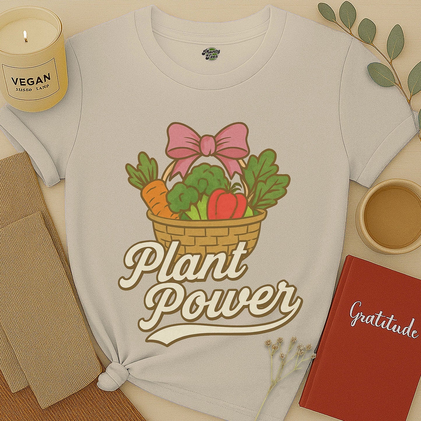 Plant Power with Veggie Basket T-Shirt