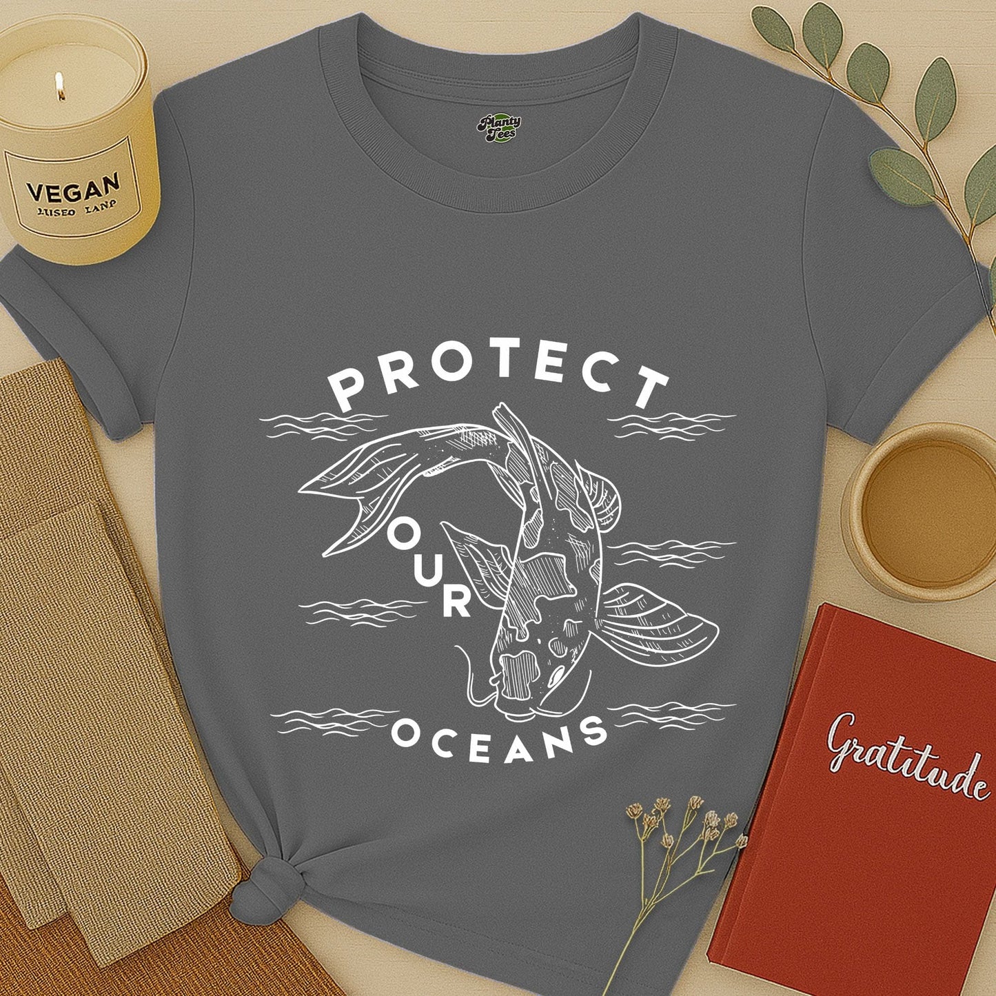 Protect Our Oceans, Koi Fish T-Shirt