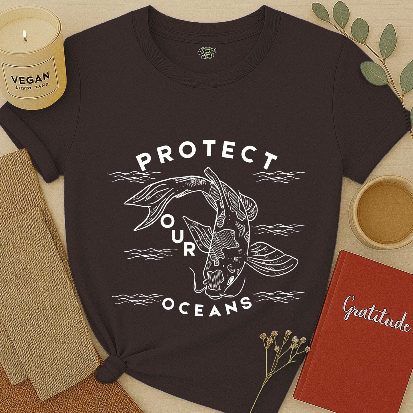 Protect Our Oceans, Koi Fish T-Shirt