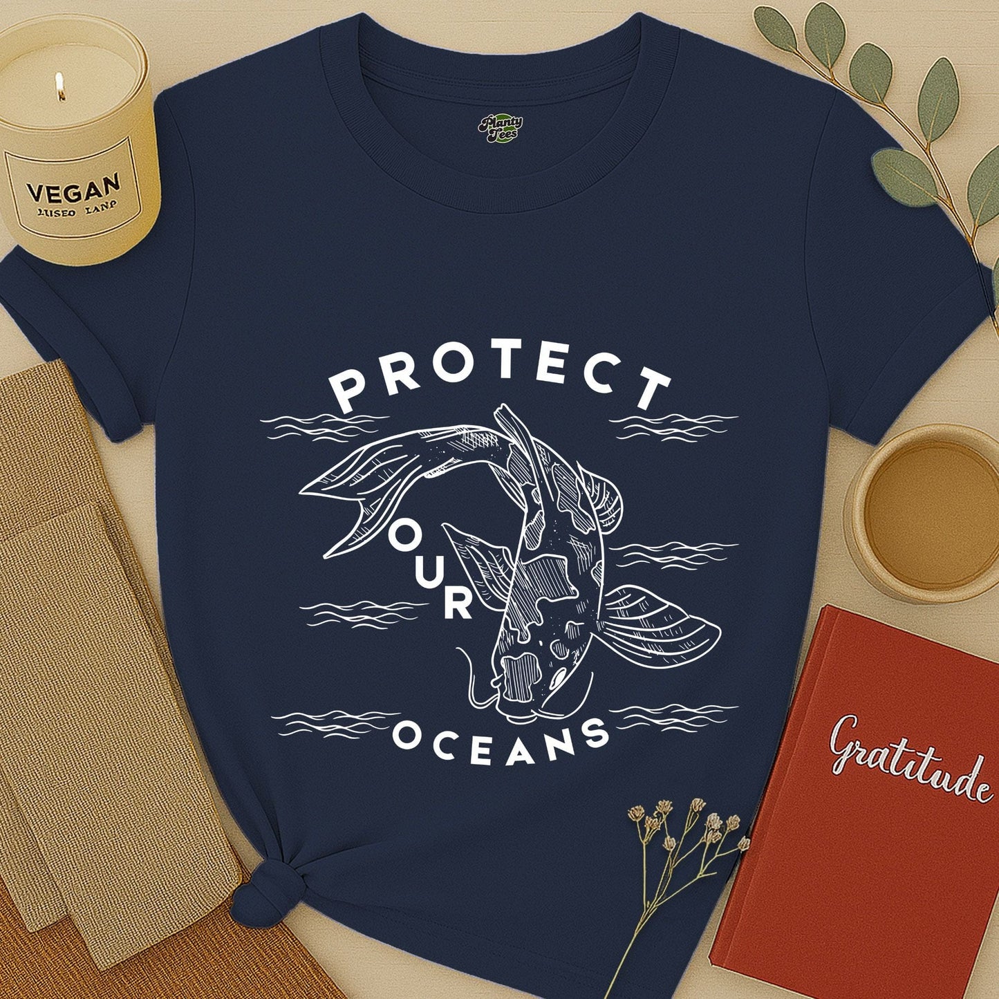 Protect Our Oceans, Koi Fish T-Shirt