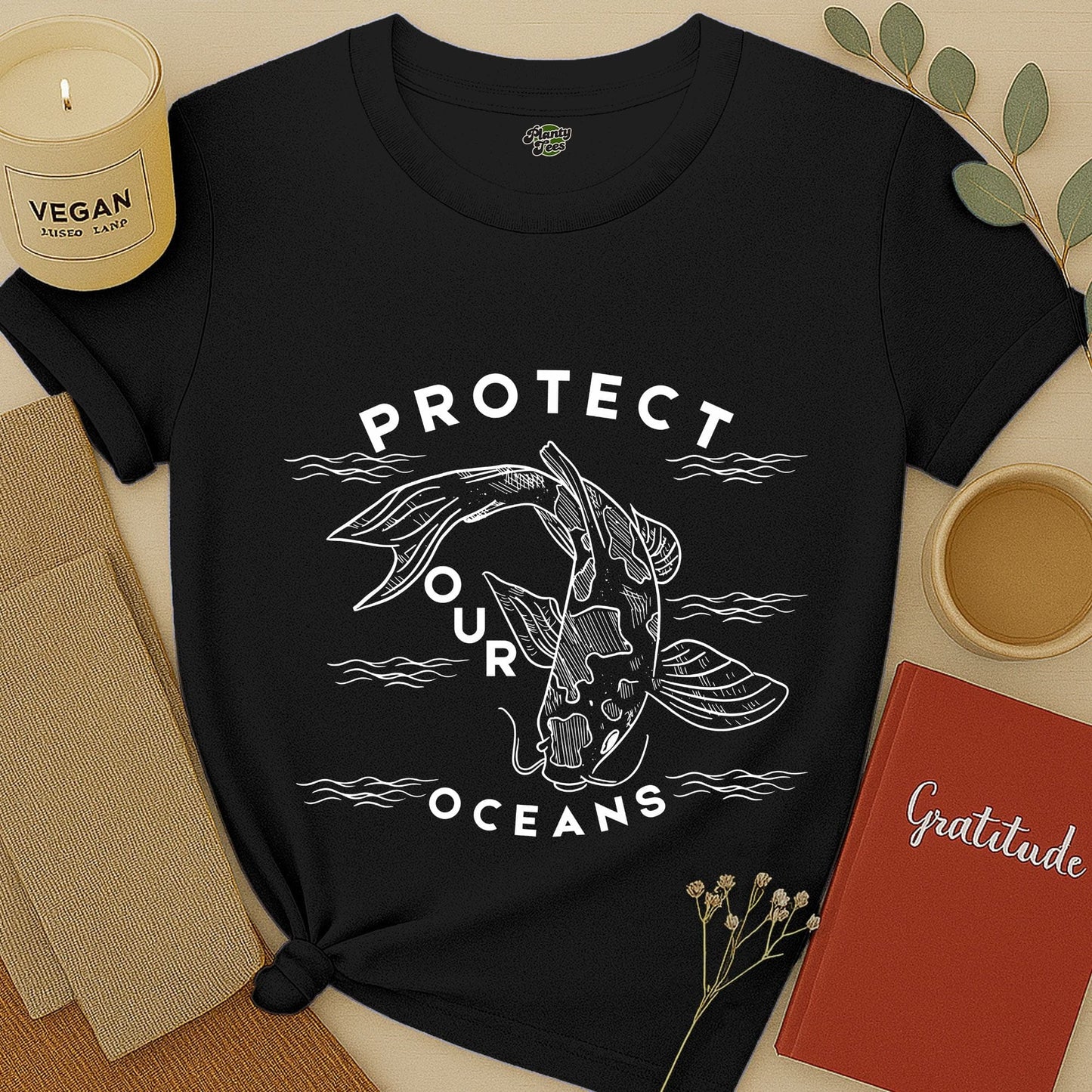Protect Our Oceans, Koi Fish T-Shirt