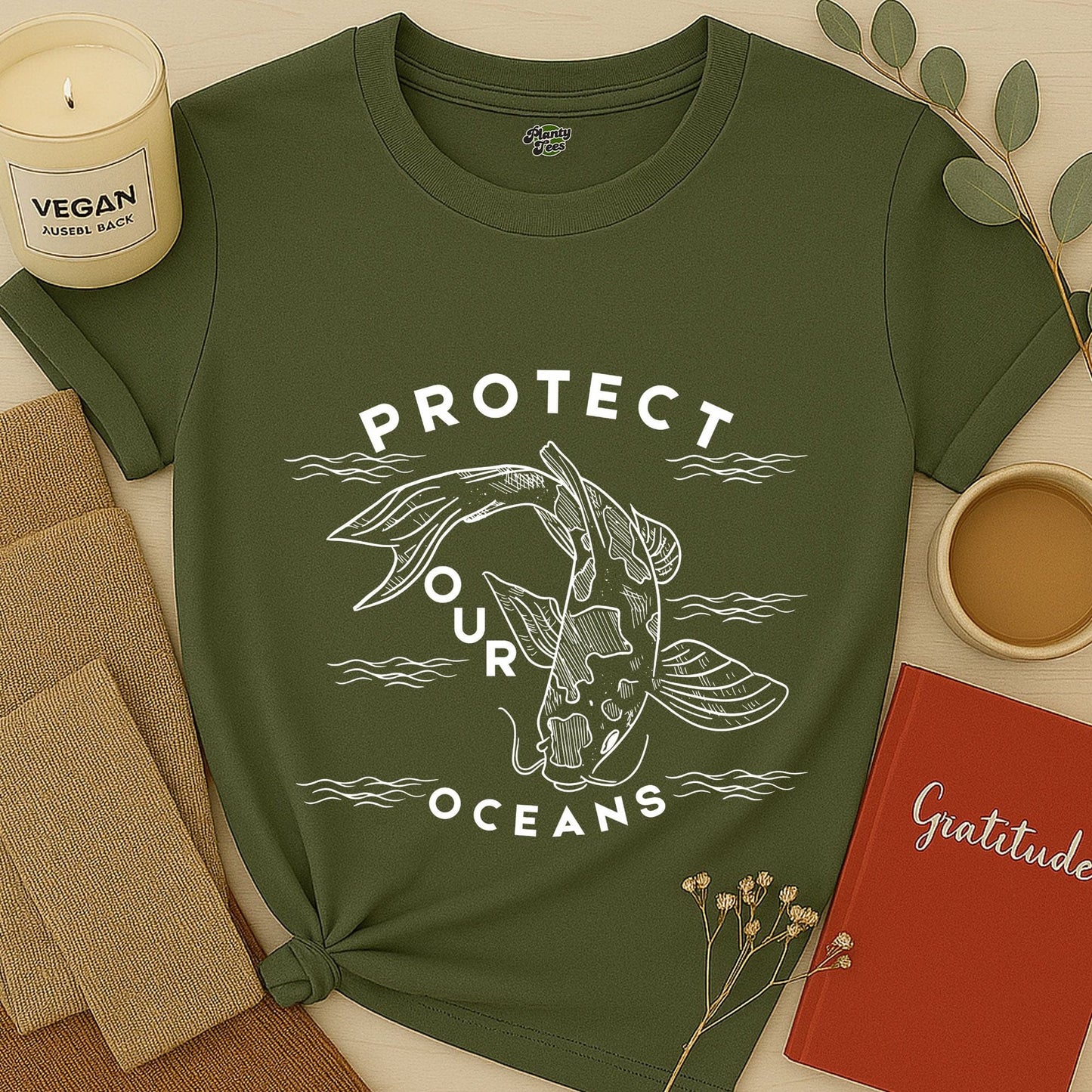 Protect Our Oceans, Koi Fish T-Shirt