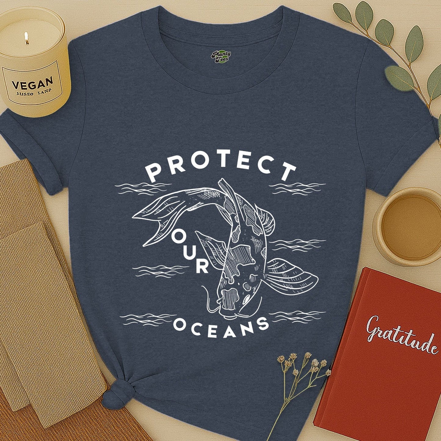Protect Our Oceans, Koi Fish T-Shirt