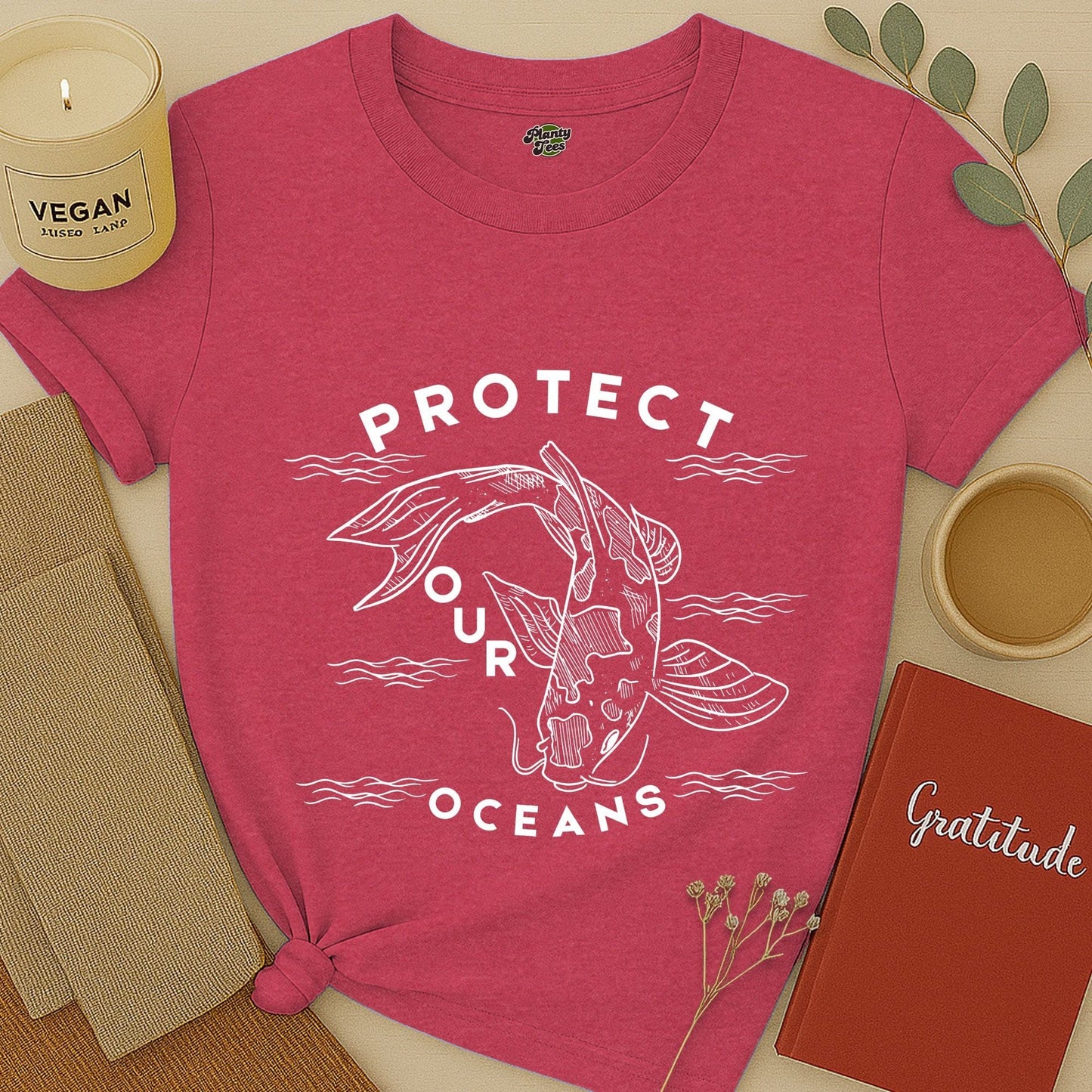 Protect Our Oceans, Koi Fish T-Shirt