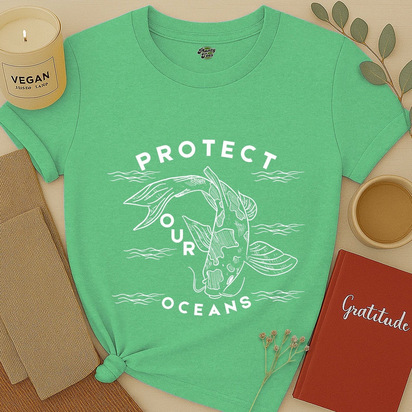Protect Our Oceans, Koi Fish T-Shirt