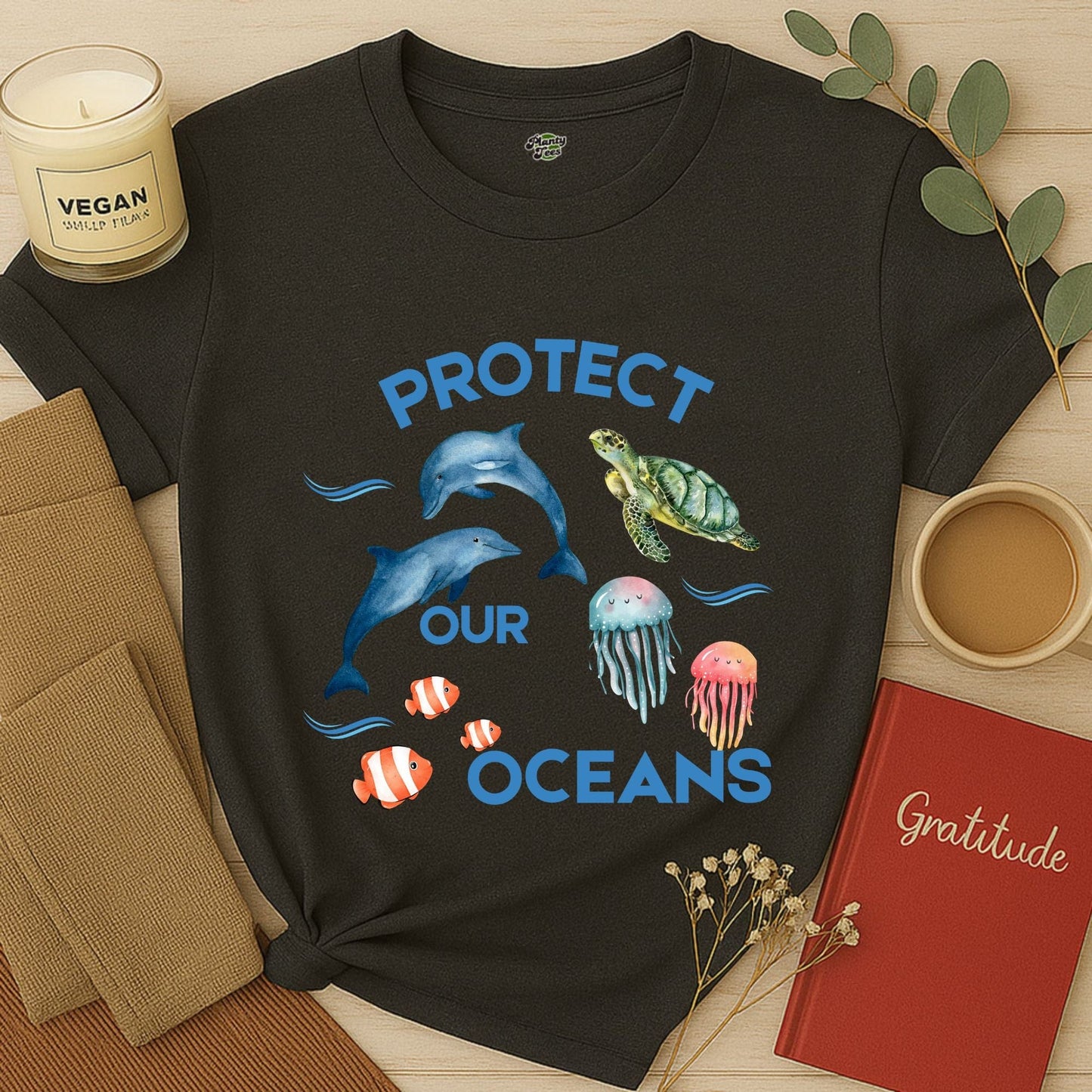 Protect Our Oceans, Colorful T-Shirt