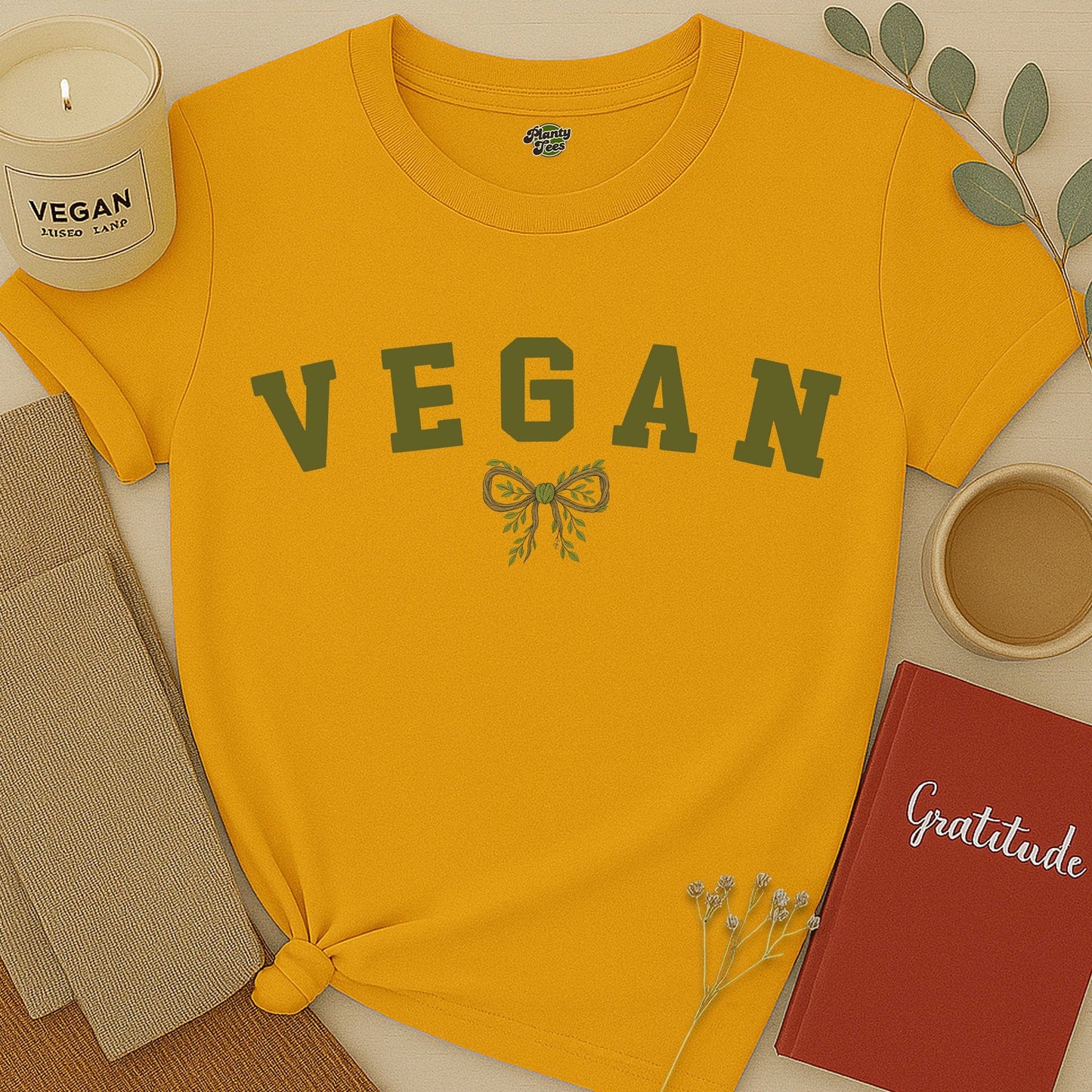 Vegan with Bow T-Shirt