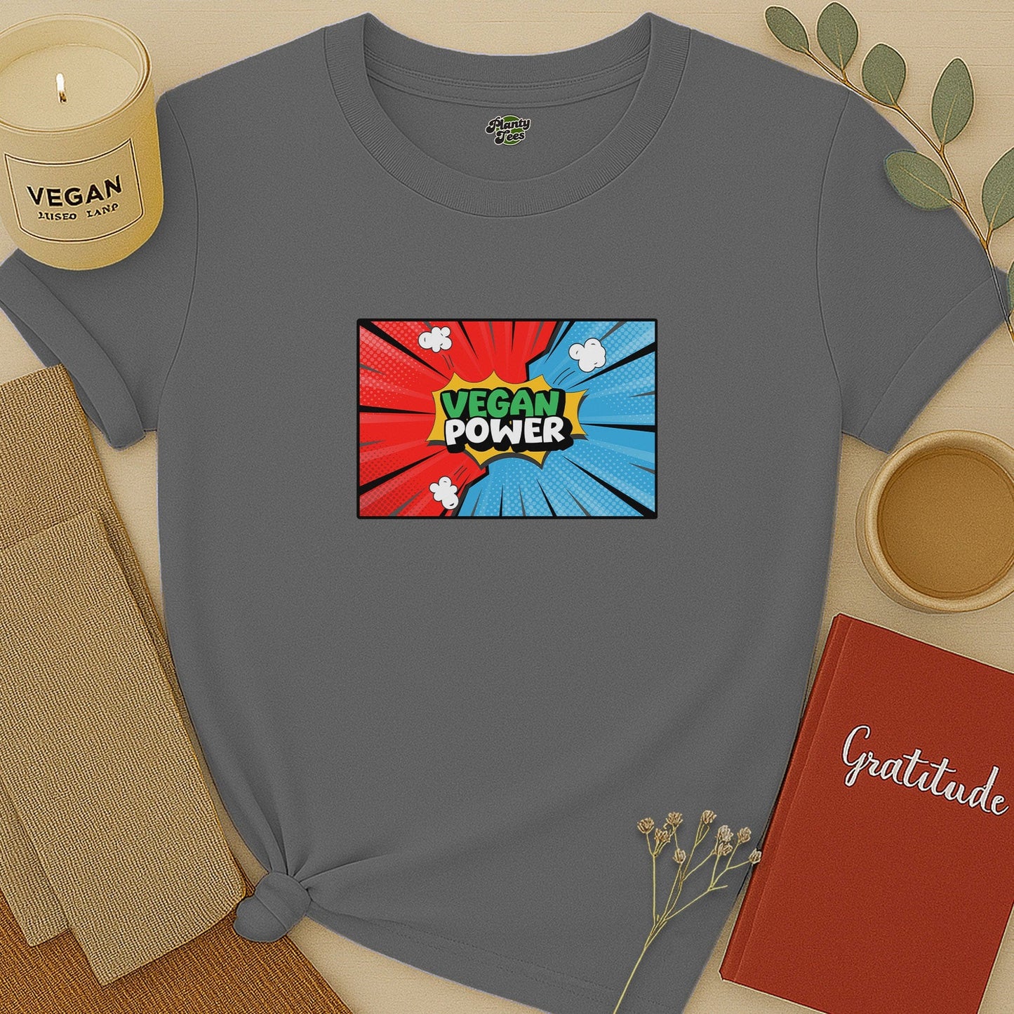 Vegan Power Comic Book T-Shirt