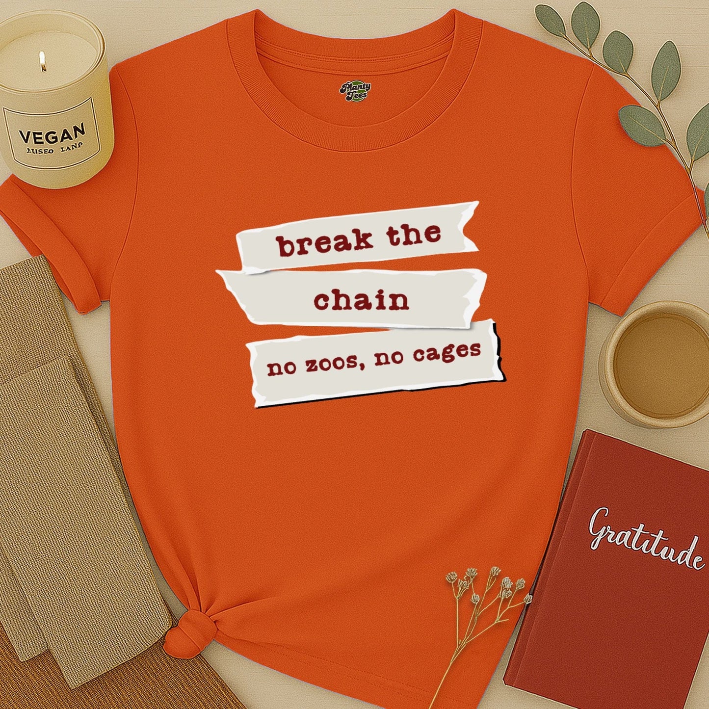 Break the Chain, No Zoos No Cages T-Shirt