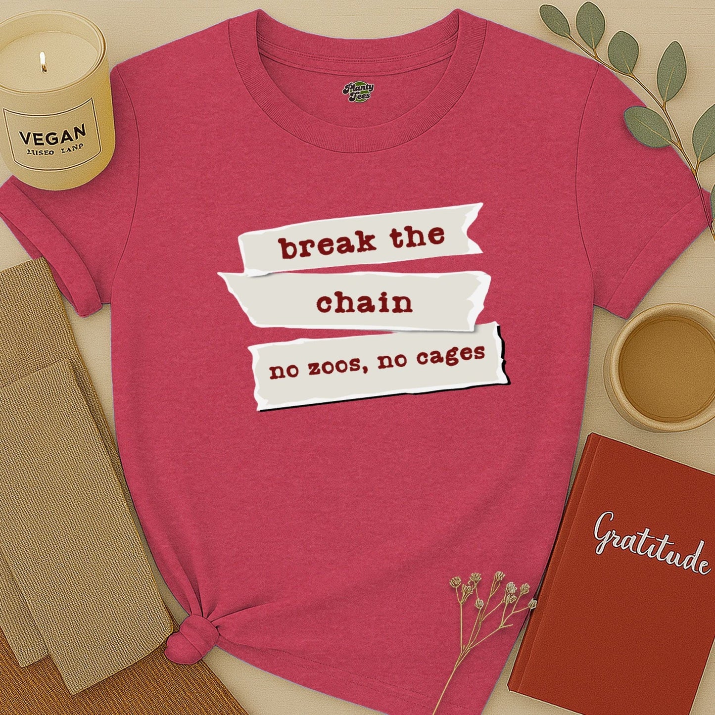 Break the Chain, No Zoos No Cages T-Shirt