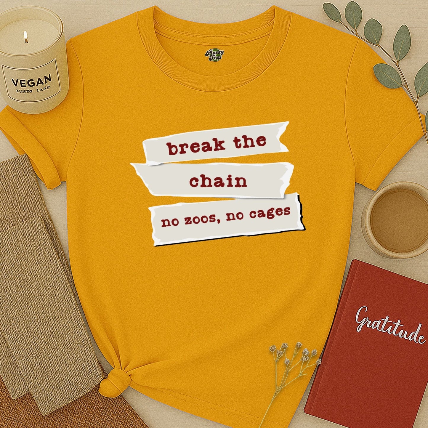 Break the Chain, No Zoos No Cages T-Shirt
