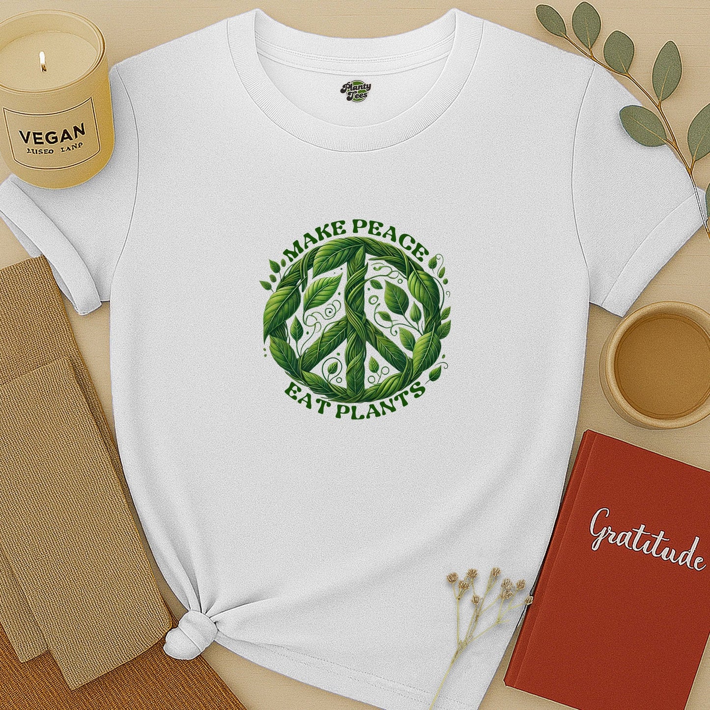 Make Peace Eat Plants T-Shirt