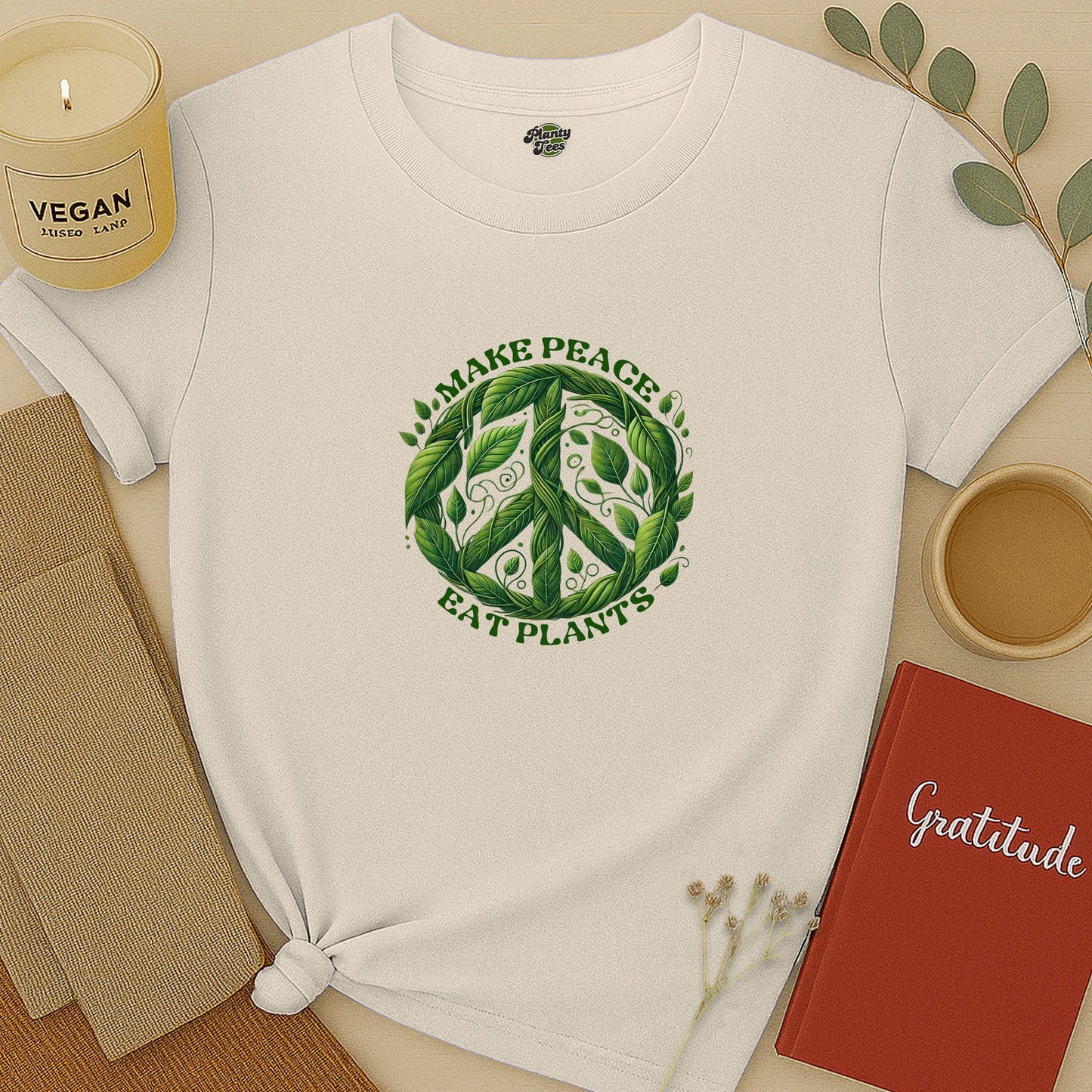 Make Peace Eat Plants T-Shirt