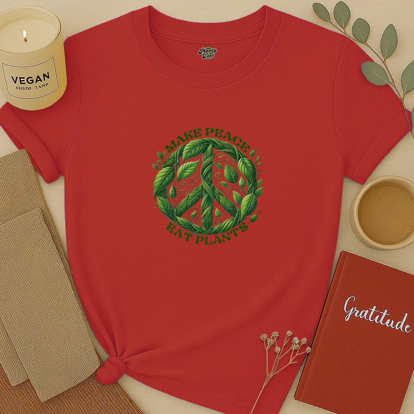 Make Peace Eat Plants T-Shirt