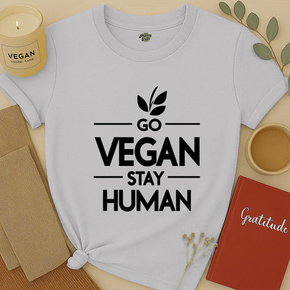 Go Vegan Stay Human T-Shirt