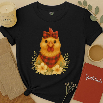 Chicken with Bow T-Shirt