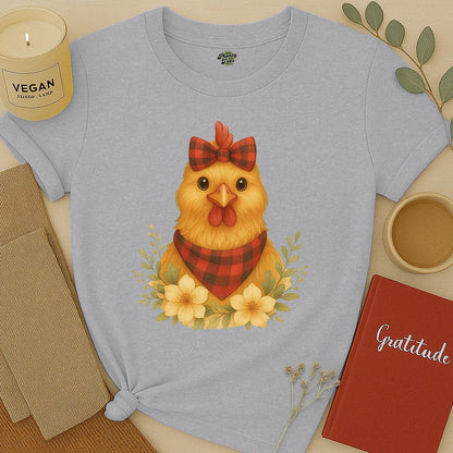 Chicken with Bow T-Shirt
