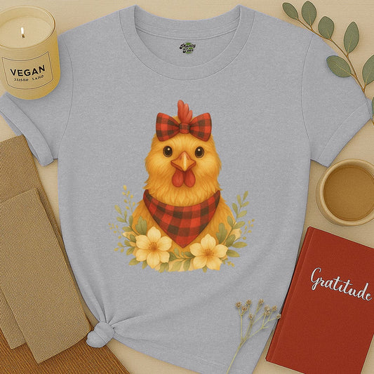 Chicken with Bow T-Shirt