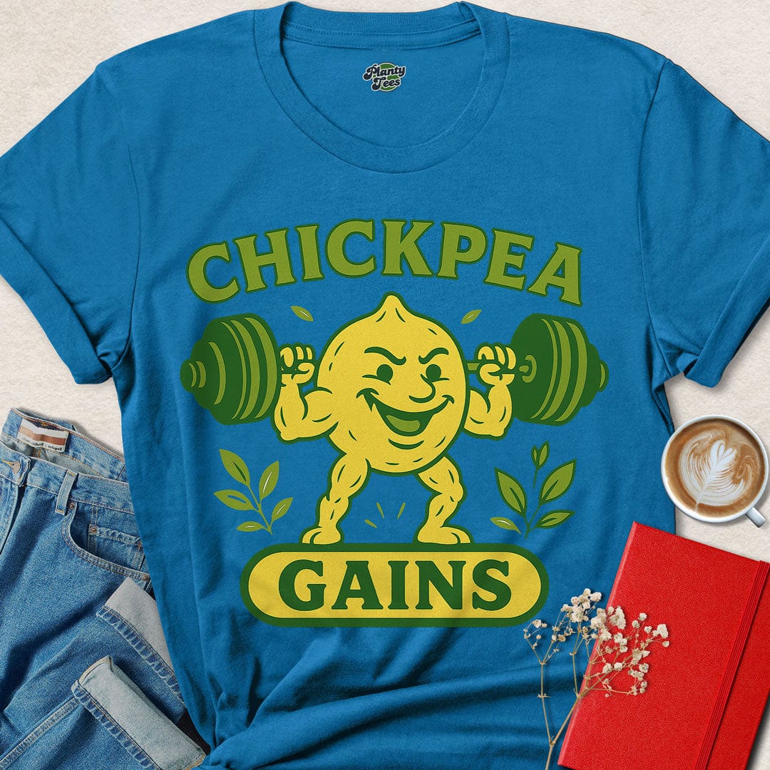 Chickpea Gains Weightlifter T-Shirt