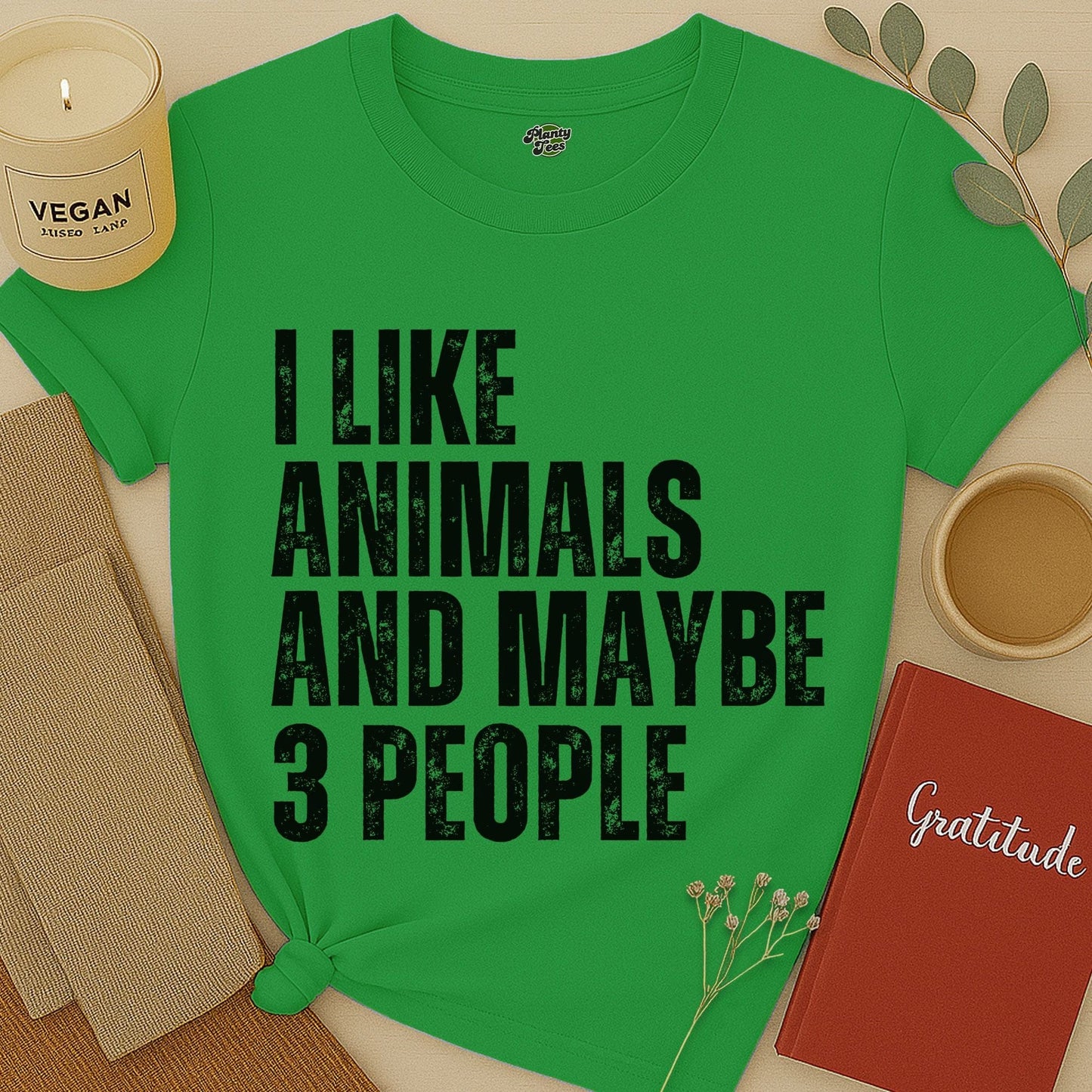 I Like Animals and Maybe 3 People T-Shirt