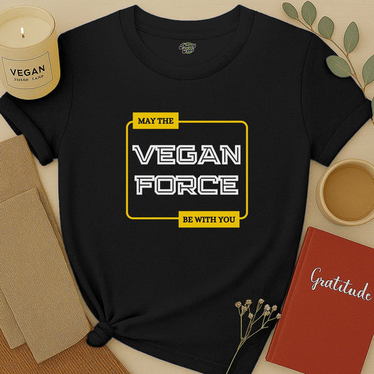 May The Vegan Force With You T-Shirt