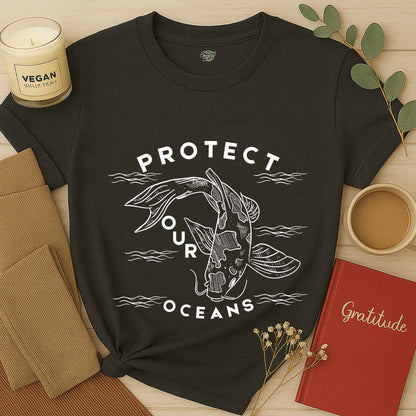 Protect Our Oceans, Koi Fish T-Shirt