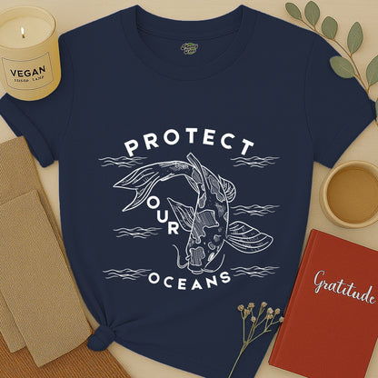 Protect Our Oceans, Koi Fish T-Shirt