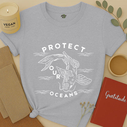 Protect Our Oceans, Koi Fish T-Shirt