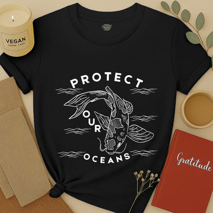 Protect Our Oceans, Koi Fish T-Shirt