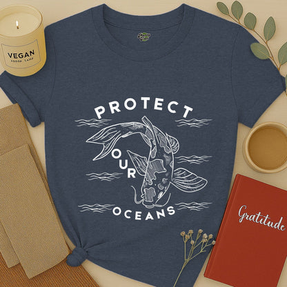 Protect Our Oceans, Koi Fish T-Shirt