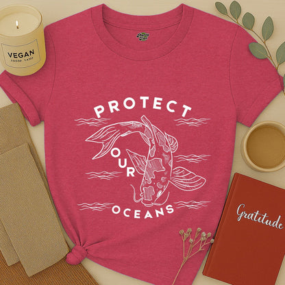 Protect Our Oceans, Koi Fish T-Shirt